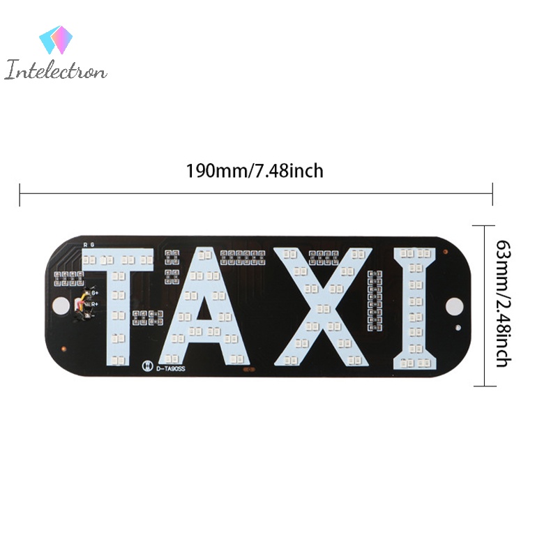 Đèn led Chiếu Biển Báo taxi 12v 444} Có Công Tắc Cho Xe Hơi