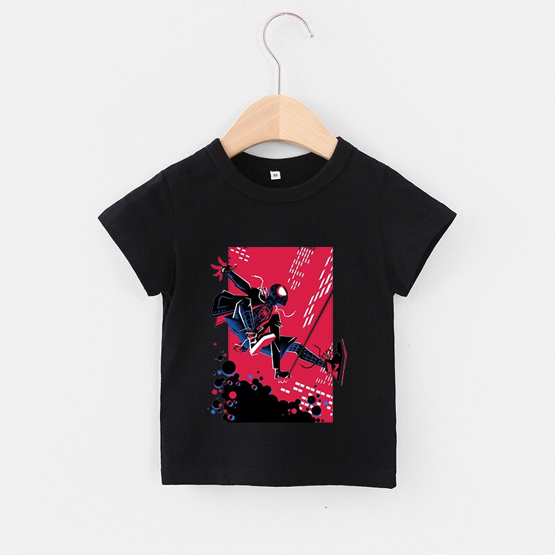 Áo thun trẻ em BLACK SPIDERMAN, 8 màu áo, đầy đủ size có big size, áo thun cho bé Cotton, Màu khác nhắn shop