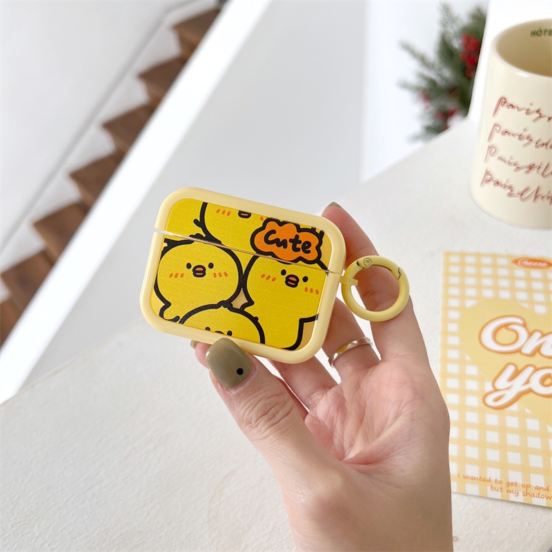 Vỏ Bảo Vệ Hộp Sạc Tai Nghe bluetooth Không Dây airpods1 / 2 3 pro pro2 air pods pro 3 Hình Gà / Heo Dễ Thương Ốp