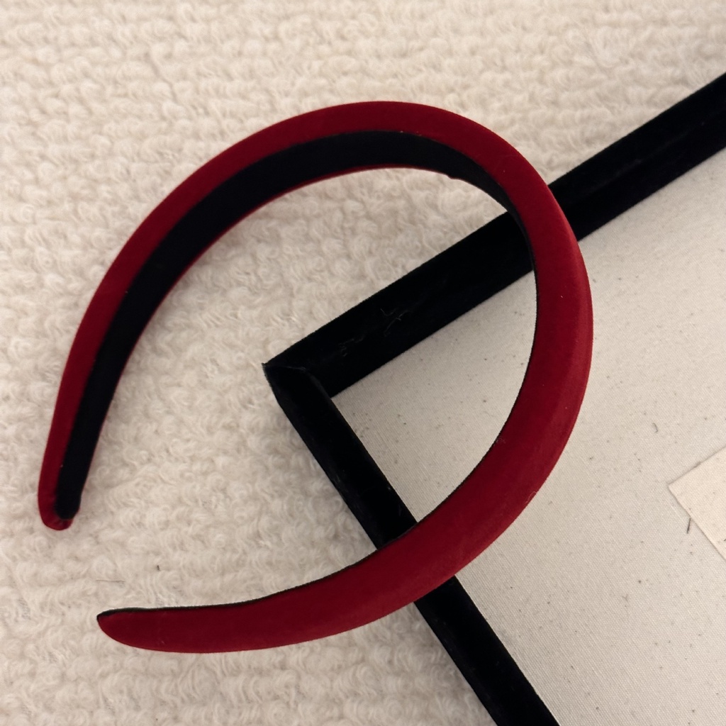 Băng Đô Cài Tóc Bằng Nhung Màu Trơn Phong Cách Hàn Quốc Thời Trang