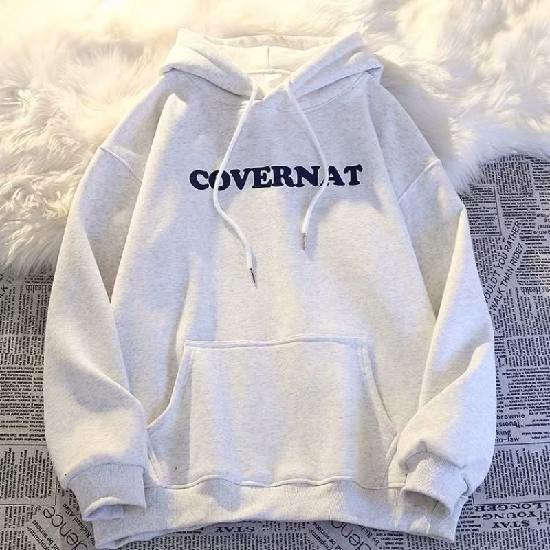 Áo Khoác hoodie Tay Dài Bằng Vải Nhung Dày Dặn In Chữ Màu Đỏ Rượu Vang size m-5xl Thời Trang Mùa Thu Cho Nam