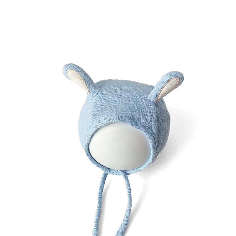 Mũ Tai Thỏ Hoạt Hình Mềm Mại Bảo Vệ Tai Chống Gió Mùa Thu Đông Cho Bé Gái Sơ Sinh