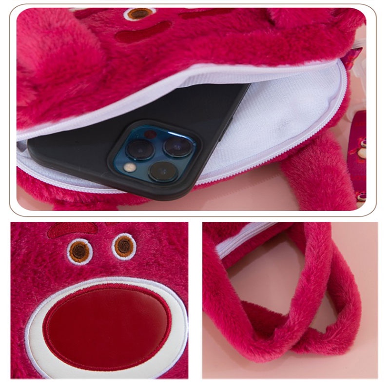 YANNIAO Túi Đeo Chéo Hình Thú Nhồi Bông Xinh Xắn Dễ Thương