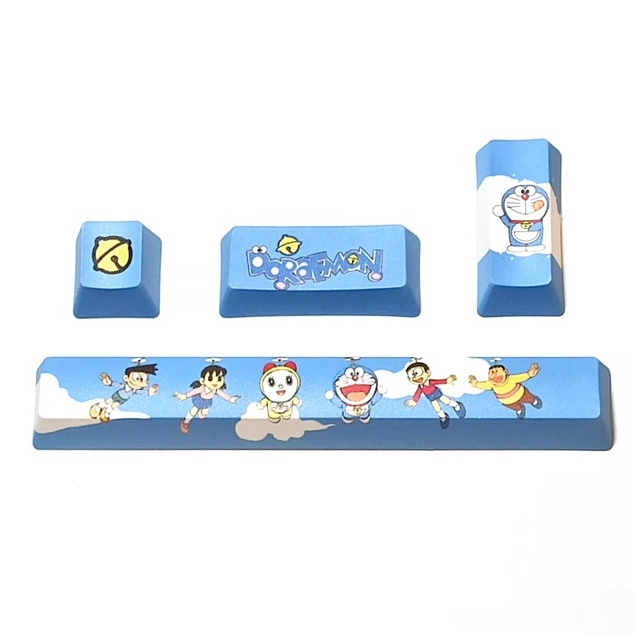Set 4 Nắp Đậy Bàn Phím Cơ Hình doraemon Đáng Yêu