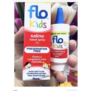 Nước xịt mũi cho bé Flo Kids Saline Nasal Spray 15ml