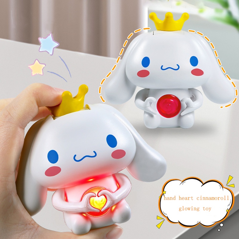 Sanrio Đồ Chơi Nhồi Bông Hình cinnamoroll Phát Sáng Dễ Thương Cho Cặp Đôi
