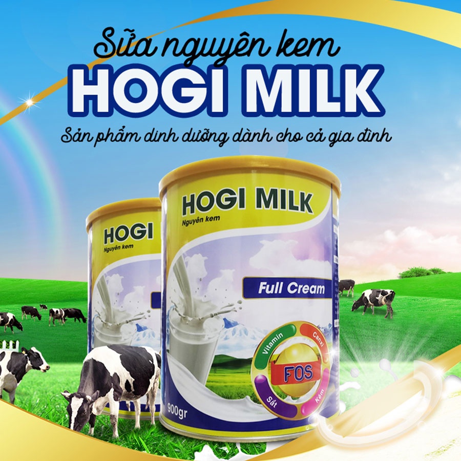 Sữa Béo Hogi HCN Full Cream Nguyên Kem Cung Cấp Dinh Dưỡng, Hỗ Trợ Tăng Cân, Khỏe Mạnh 400gram