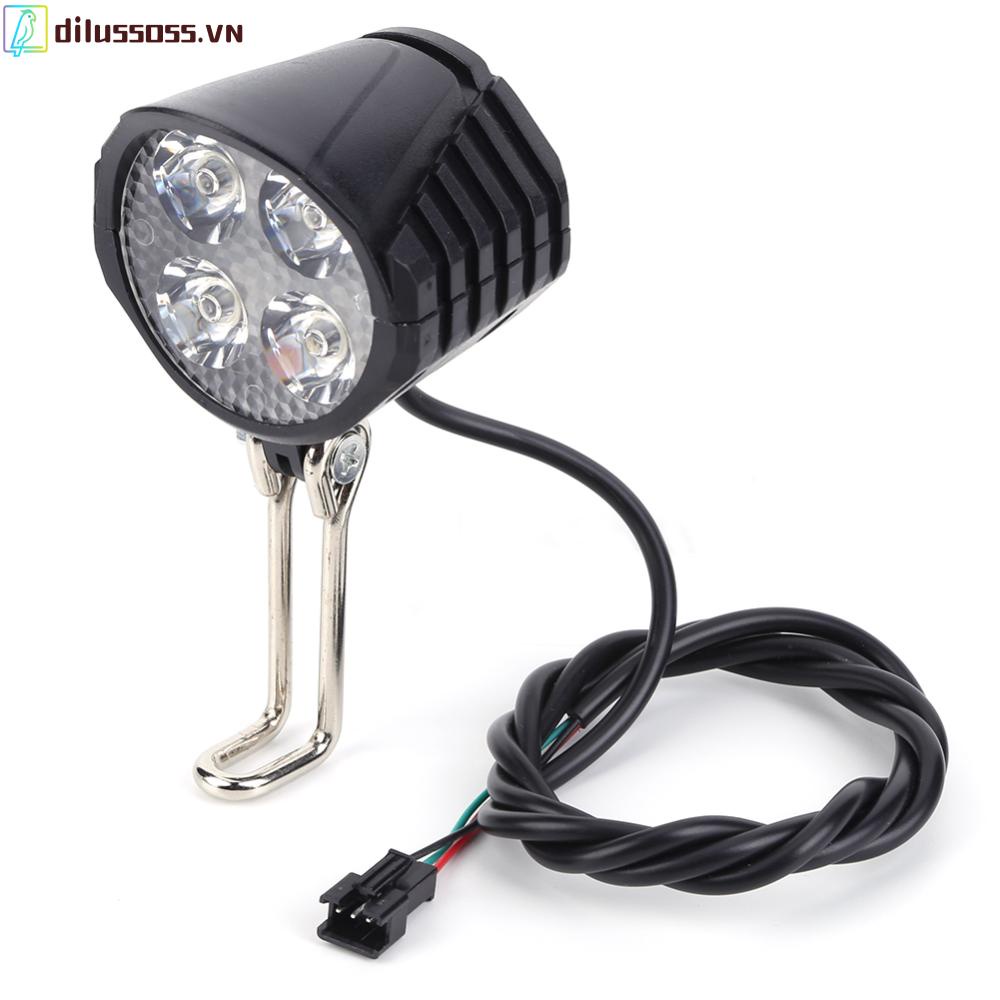 Đèn Pha led 48v dilussoss.vn Kèm Còi Chuyên Dụng Cho Xe Đạp Điện