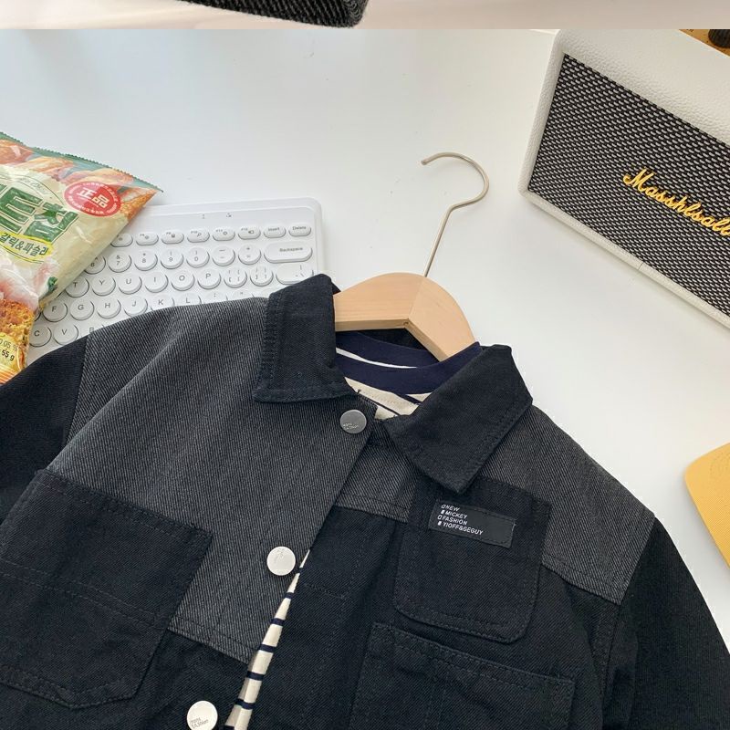 Áo Khoác denim Phong Cách Hàn Nhật Mới 2023 Cho Bé Trai