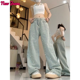 Prowow quần ống rộng quần nữ jean Vintage Cổ điển Xu hướng INS WNK2393GV439Z230927