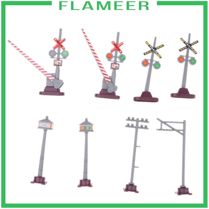 Set 8 Mô Hình Biển Báo Giao Thông Đồ Chơi Cho Bé