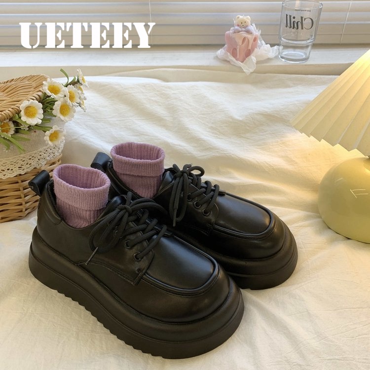 UETEEY giày búp bê dép đế cao Thoải Mái Xinh Xắn  Thể thao và thời trang Màu sắc đa dạng Độn đế Dễ dàng phối đồ B90G05B39Z230927