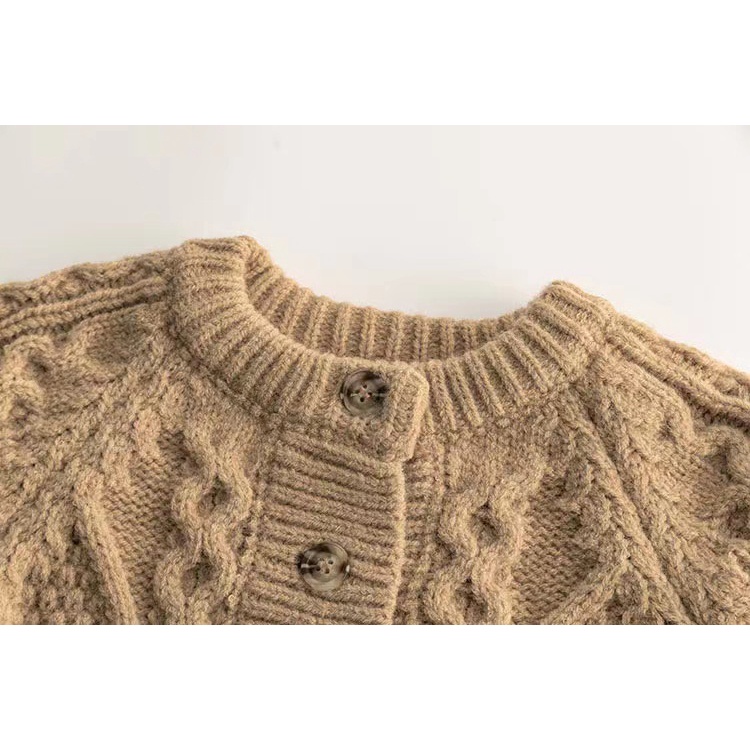 Áo Khoác cardigan Dệt Kim Dày Dặn Thời Trang Thu Đông Cho Bé