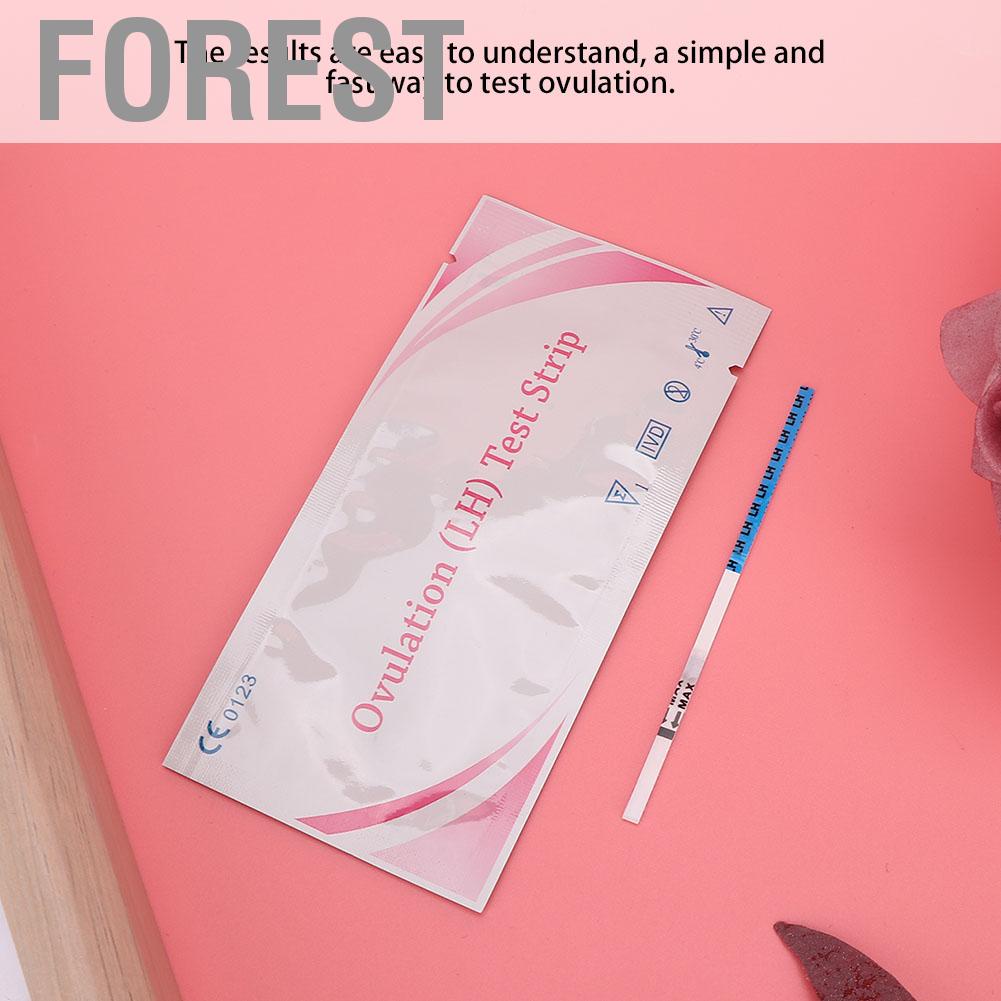 Forest 8Pcs Women Household Early Pregnancy LH Ovulation Test Strip Urine Detection Tool
