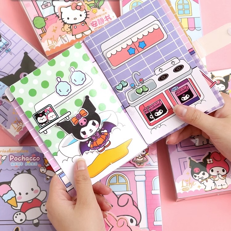 Sanrio Set 6 Cuốn Sách Đồ Chơi Làm Thủ Công Cho Bé