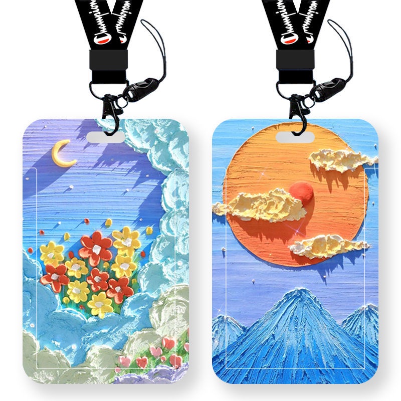 Ví Đựng Thẻ Vẽ Tranh Sơn Dầu Dành Cho Học Sinh Giá Đỡ