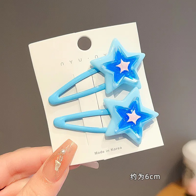 Set 15 kẹp tóc mái Kẹp Tóc Hình Ngôi Sao Tinh Tế Cho Bé Gái