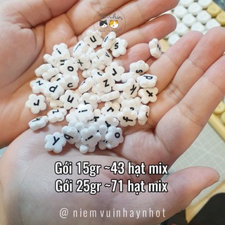 Gói 25gr Hạt chữ Hoa mix lẫn lộn làm thủ công