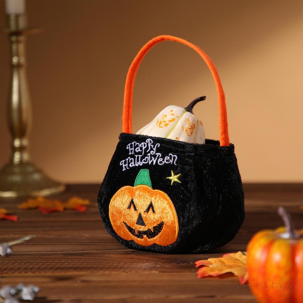 Túi Xách Họa Tiết Bí Ngô / Ma Hoạt Hình Phong Cách halloween Cho Bé