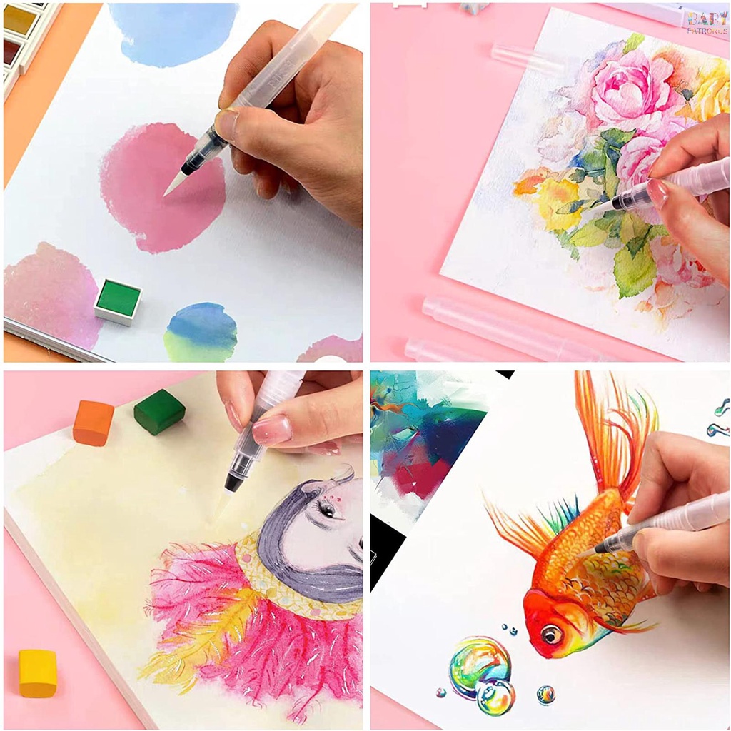 Bộ Cọ Vẽ Màu Nước Có Thể Nạp Lại  Cho Họa Sĩ Đánh Dấu Thư Pháp #babypatronusVn.vn. vn. vn. vn.