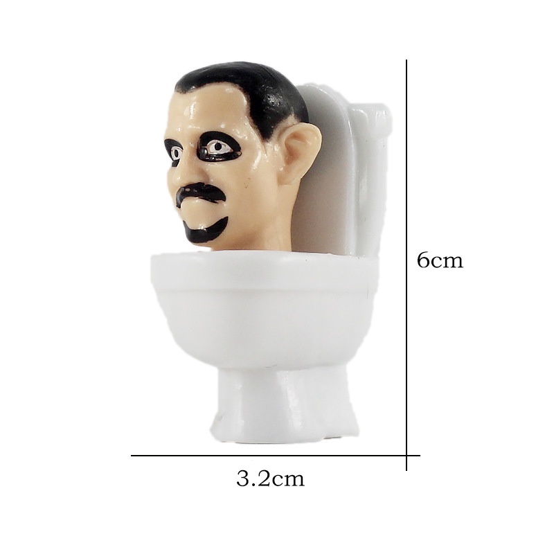 Skibidi Bộ Mô Hình Nhân Vật Trò Chơi toilet Trang Trí Để Bàn Cho Người Lớn Trẻ Em