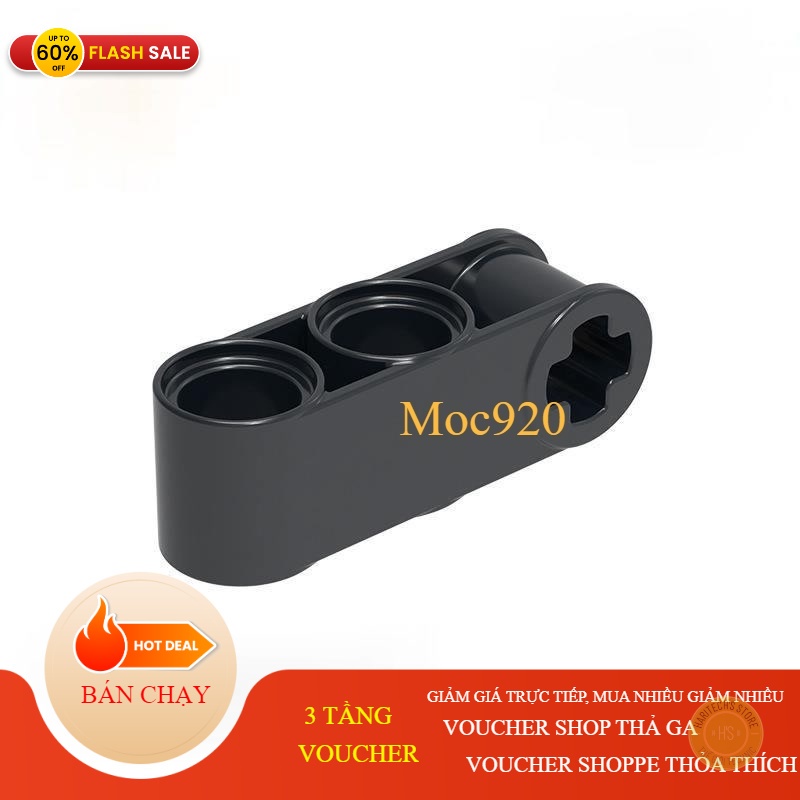 COMBO 10 Gạch Đầu Nối Technic 1 Lỗ Trục 2 Lỗ Pin NO.695 - Phụ Kiện MOC Tương Thích Part 42003