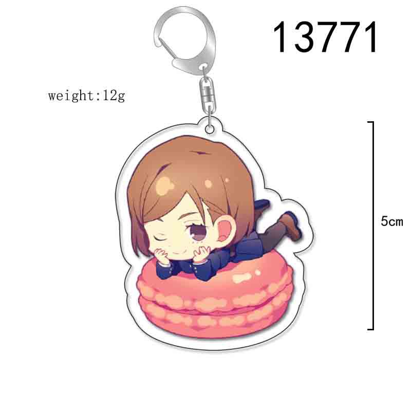 Spell Attack anime ngoại vi mặt dây chuyền acrylic móc khóa hai mặt bánh sandwich mặt dây chuyền Gojo Satoru Kuroe Mang