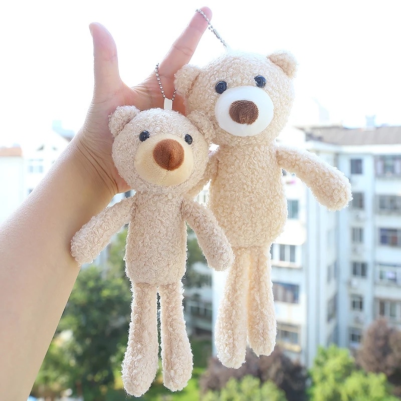 Gấu Bông Mini 20cm Mềm Mại Trang Trí Phòng Bé Gái / Văn Phòng / Xe Hơi