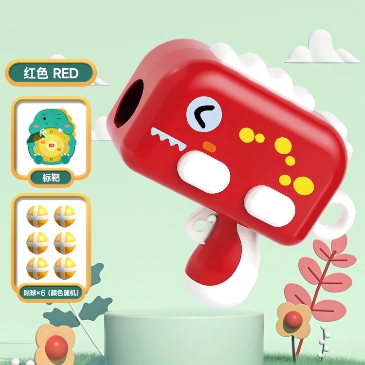 Đồ chơi súng ném bóng dính , súng bắn phi tiêu cho bé kèm bảng phi tiêu, khủng long bắn bong cho bé