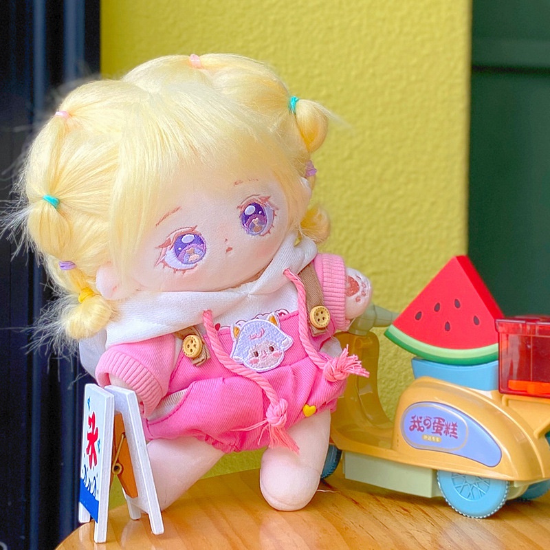 Bộ Quần Áo hoodie Tay Dài Hình Cừu Hồng Dễ Thương 20cm