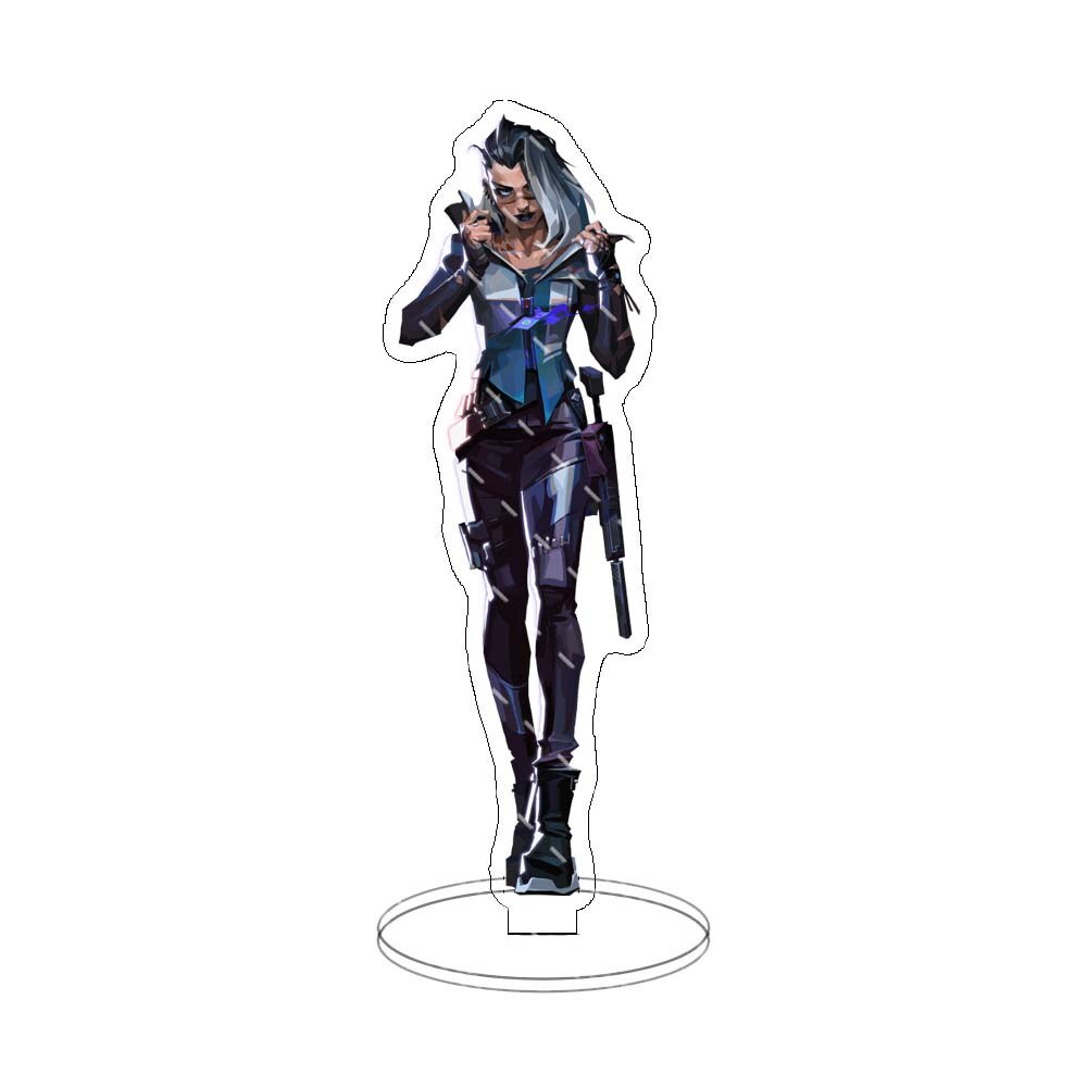 Mô hình Standee Game Figure Valorant Sage Killjoy Jett Sova Cypher Raze Cosplay Acrylic Phụ kiện trang trí decor để bàn