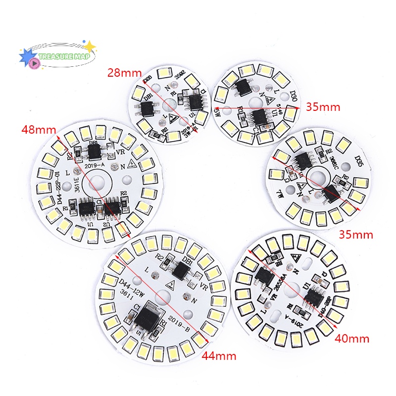 Bảng Mạch smd Tròn smd heyuanlong333 Cho Bóng Đèn led