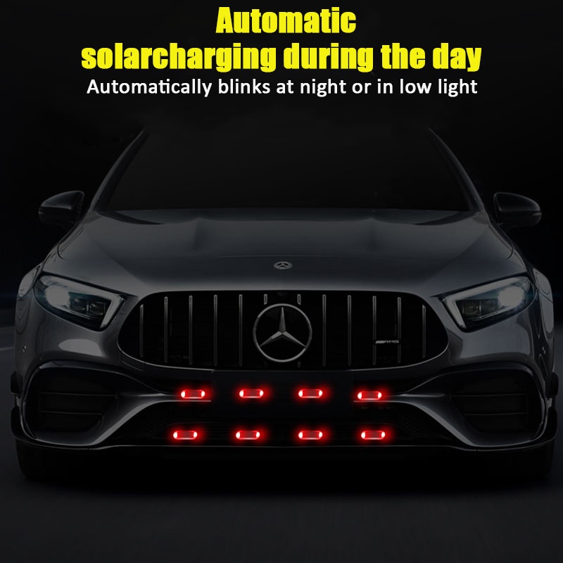 Đèn Cảnh Báo Sử Dụng Năng Lượng Mặt Trời Chống Trộm Gắn Đuôi Xe Hơi / Xe Máy