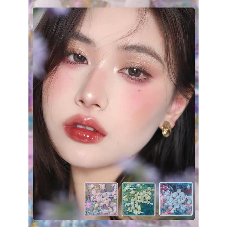 Bảng Mắt Hoa Khô 9 ô GOGO TALES Hoa Cẩm Tú Cầu Secret Monet Garden Kèm Gương - GT289 từ