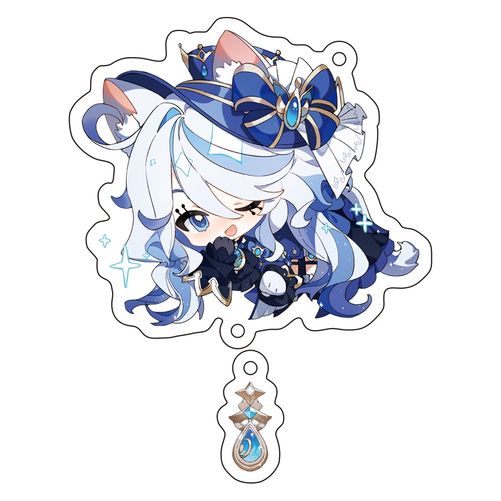 Genshin Móc Khóa Hai Mặt Bằng acrylic