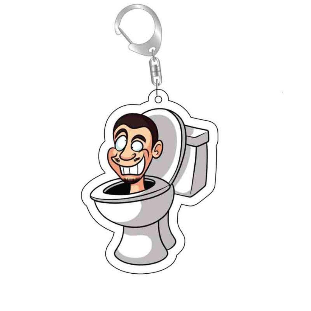 Adames Móc Khóa toilet Trượt Tuyết Mặt Búp Bê Nam / Nữ Hoạt Hình camara man skibidi bop bop bop bop Camodi