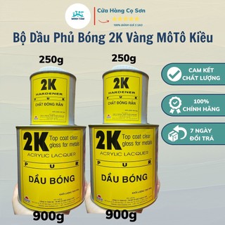 Dầu phủ bóng 2k vàng môtô kiều - dầu phủ bóng xe máy- ôtô môtô cao cấp