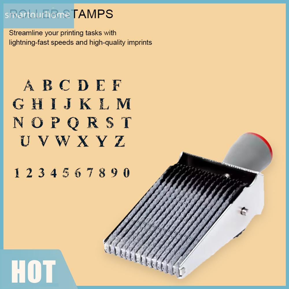 Con Dấu Lăn In Số 14 / 15 Ký Tự Trang Trí Nhà Cửa