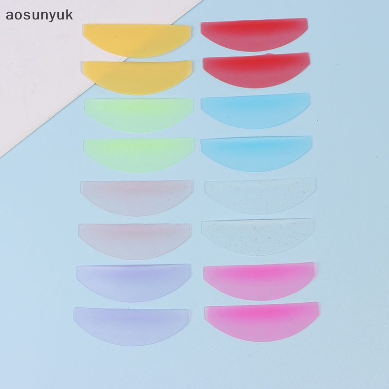 Aosunyuk 1 Cặp Đệm Silicon Nhiều Màu Hỗ Trợ Nối Mi Giả