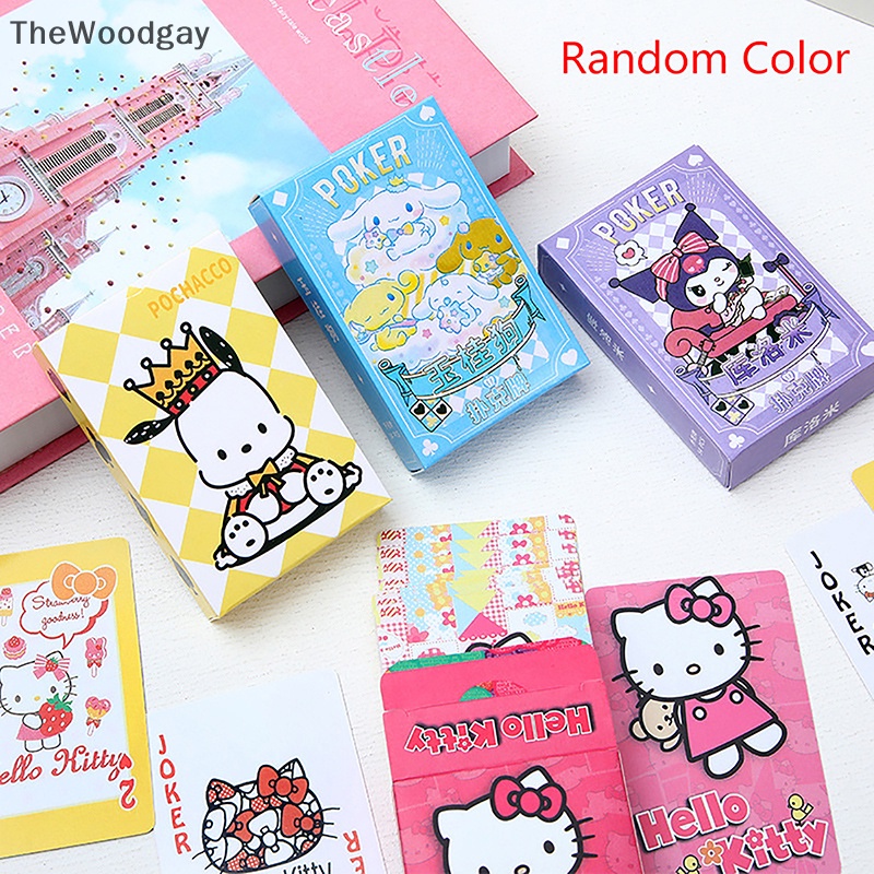 Bộ Thẻ Bài Trò Chơi kirby hello kitty my melody Cinnamoroll kuromi Dễ Thương