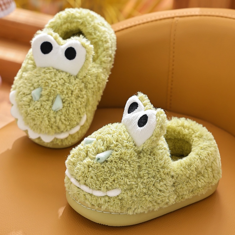 Dép cotton Đi Trong Nhà Đế Mềm Thời Trang Thu Đông Cho Bé Trai