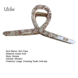 Lktic Kẹp Tóc Axit Axetic Phong Cách Cổ Điển Cho Nữ