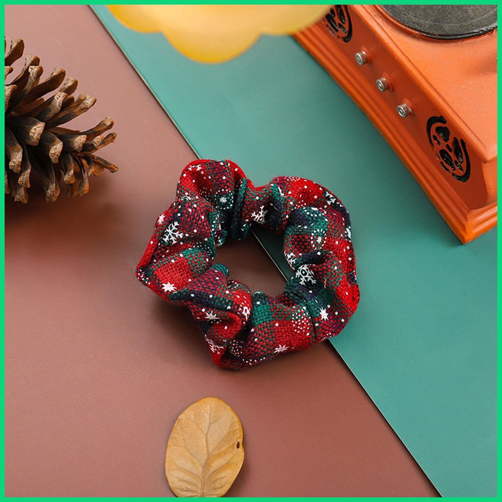 Băng Đô Cài Tóc Họa Tiết Caro / Bông Hoa Phong Cách Giáng Sinh Thời Trang Cho Nữ