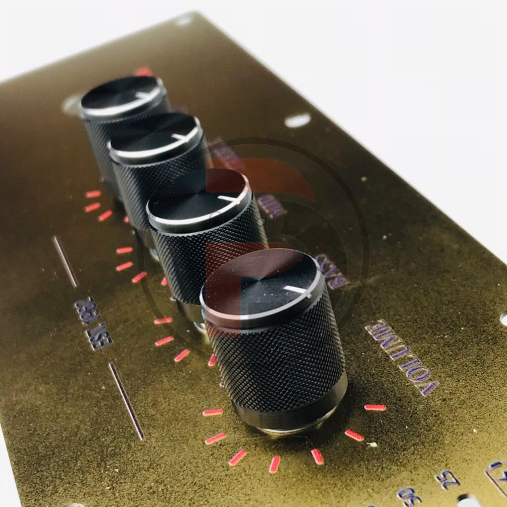 Núm volume nhôm cnc nguyên khối trắng đen vàng 15x17x6mm