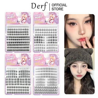 Lông Mi Giả Derf 10 Hàng Dày Cong Tự Nhiên Cho Người Mới Bắt Đầu 4-13mm