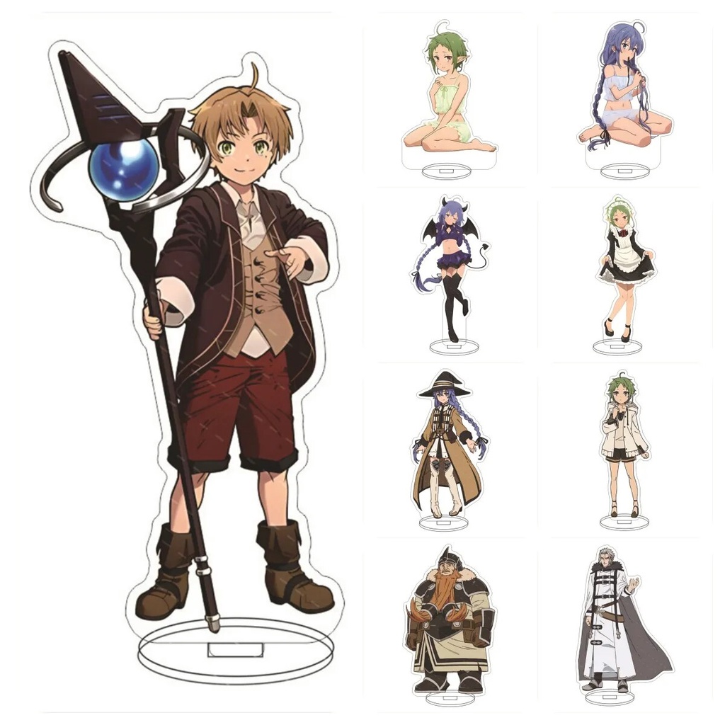 Mô hình Standee Thất nghiệp chuyển sinh Jobless Reincarnation Migurdia Eris Rudeus Phụ kiện trang trí để bàn góc học tập