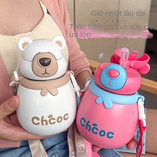 Bình giữ nhiệt Gấu Nhỏ bình giữ nhiệt bằng thép không gỉ cho trẻ em bình giữ nhiệt cho trẻ em nam và nữ