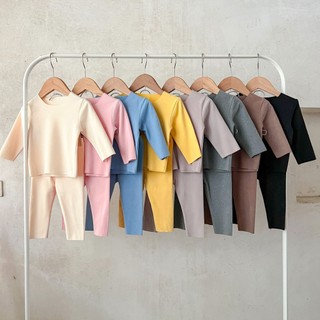 Bộ đồ ngủ vải nhung cotton mềm mại phong cách đức đáng yêu cho bé