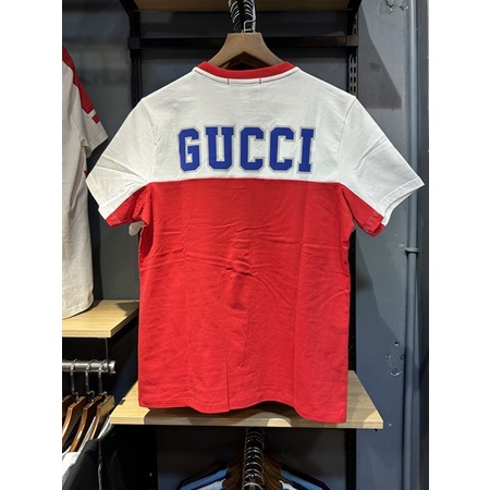 Áo Thun Gucci Trắng Đỏ_Gc02