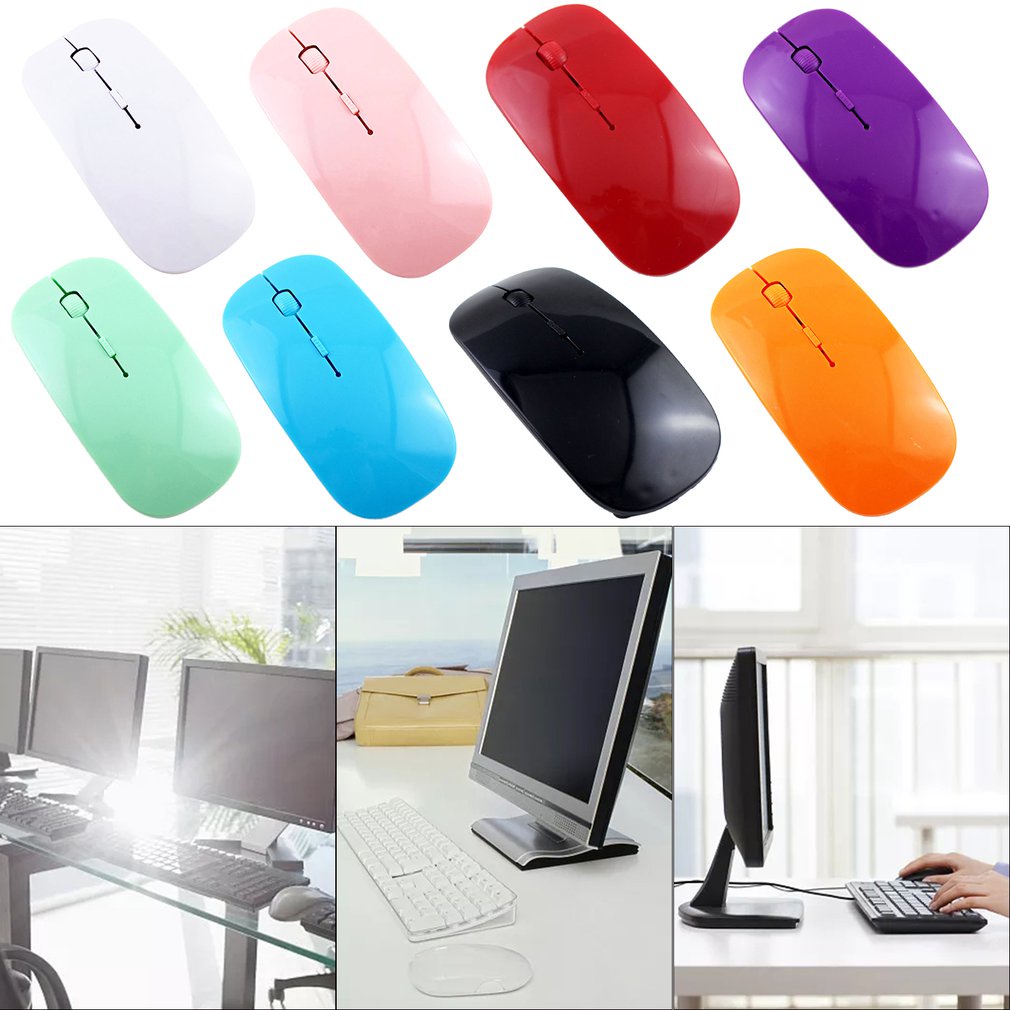 Chuột Không Dây 3Dpi 2.4g Siêu Mỏng Cho pc laptop notebook